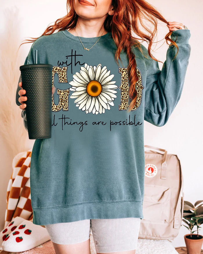 Daisy Design Sweatshirt