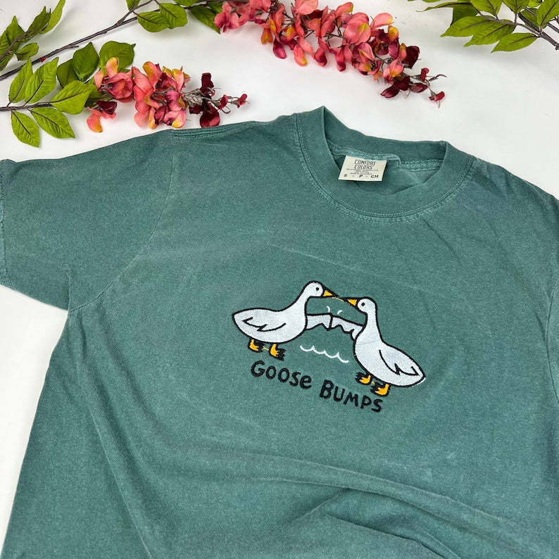 Goose Embroidered T-shirt