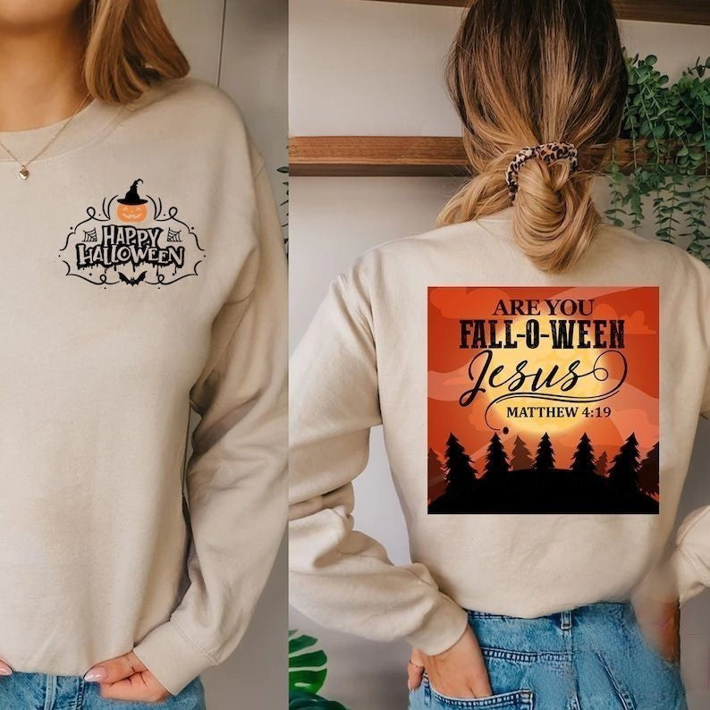 Are You Falloween Casual Pumpkin Sweatshirt
