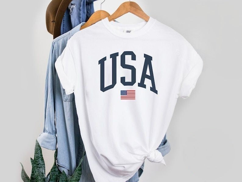 USA Flag Independence Day T-shirt