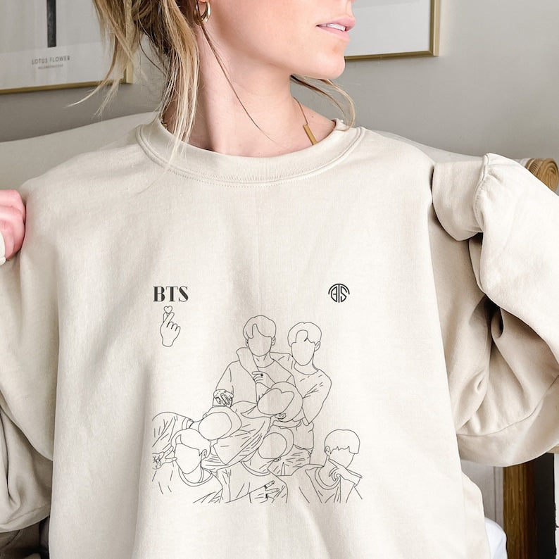 BTS Kpop Inspired Casual Sweatshirt