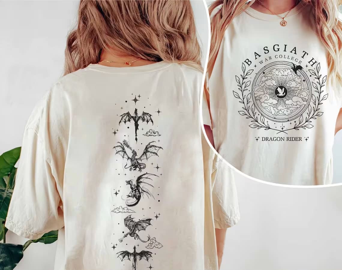 Fourth Wing Print T-shirt