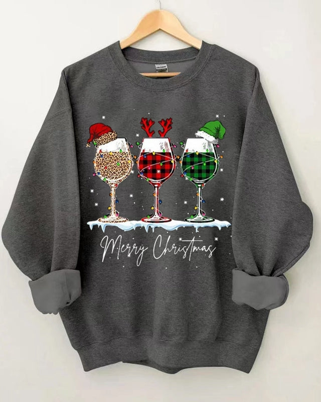 Christmas Wine Sweatshirt